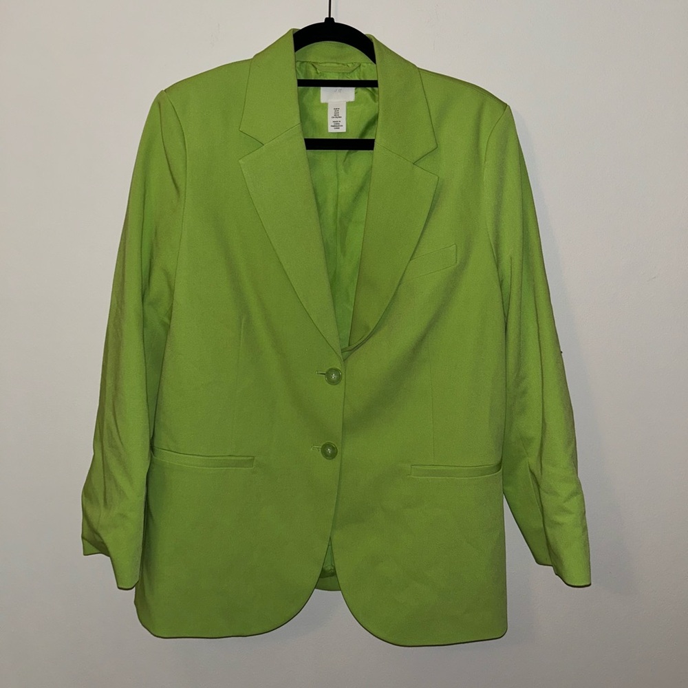 Bright green H&M Blazer